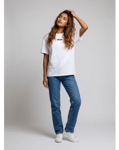 Oulusa White Signature T-Shirt-Front small 3D Logo