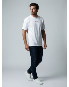 Oulusa White Signature T-Shirt-Front small 3D Logo
